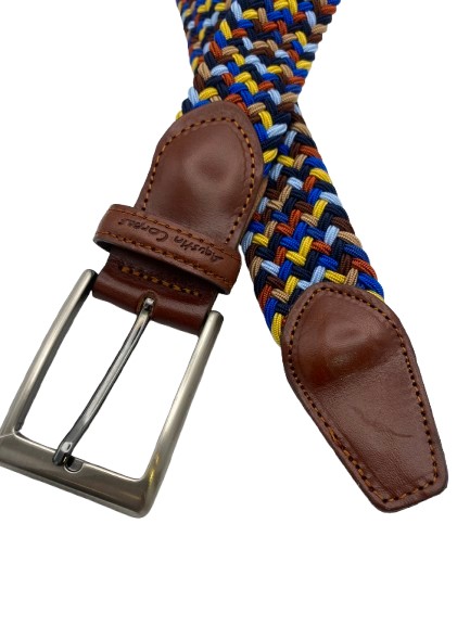 Cinturón elástico trenzado tricolor AMR - Imagen 2