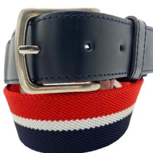 Cinturón elástico trenzado tricolor FR