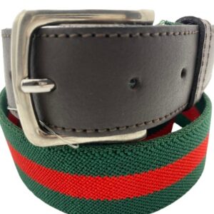 Cinturón elástico  VERDE ROJO