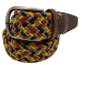 Cinturón elástico trenzado tricolor MAA
