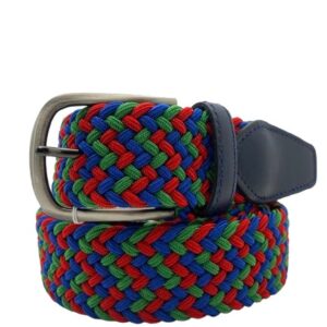 Cinturón elástico trenzado tricolor RVA