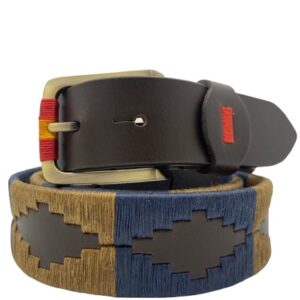 CINTURÓN ARGENTINO AZUL BEIGE