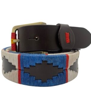 CINTURÓN ARGENTINO AZUL HUESO