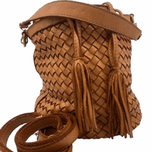 SACO TRENZADO PIEL LAVADA