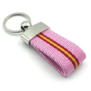 LLAVERO LONA ROSA ESP