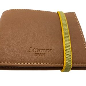 Cartera Attanze cuero goma amarilla