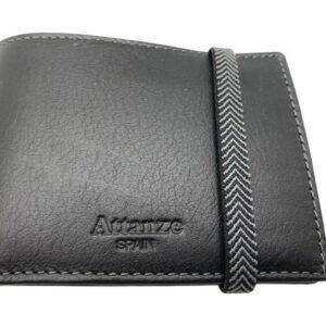 Cartera ATTANZE Solapa negra goma gris