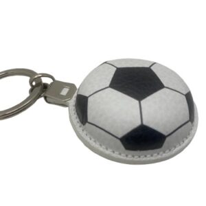 LLAVERO  PIEL BALÓN FÚTBOL