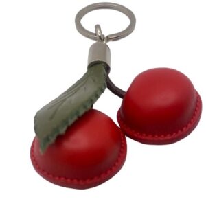 LLAVERO CEREZAS PIEL