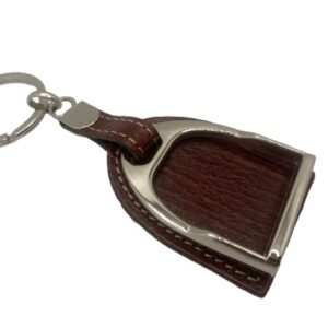 LLAVERO ESTRIBO CON PIEL