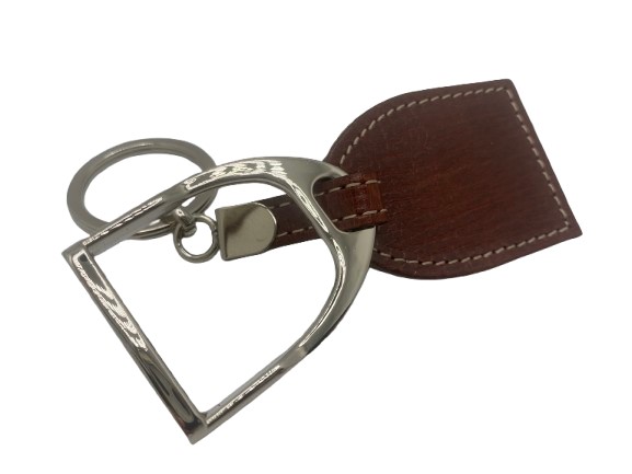 LLAVERO ESTRIBO CON PIEL - Imagen 2